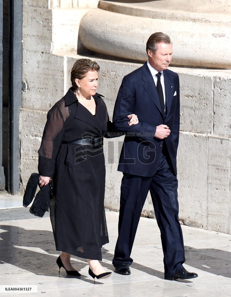 Royals Arrive For The Funeral of Pope Francis - Vatican
