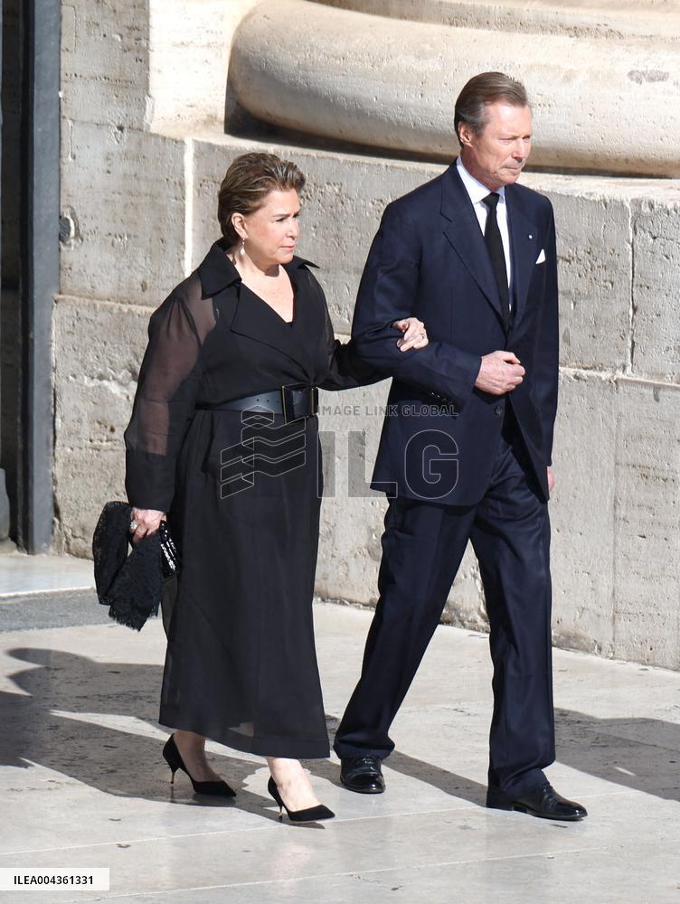 Royals Arrive For The Funeral of Pope Francis - Vatican