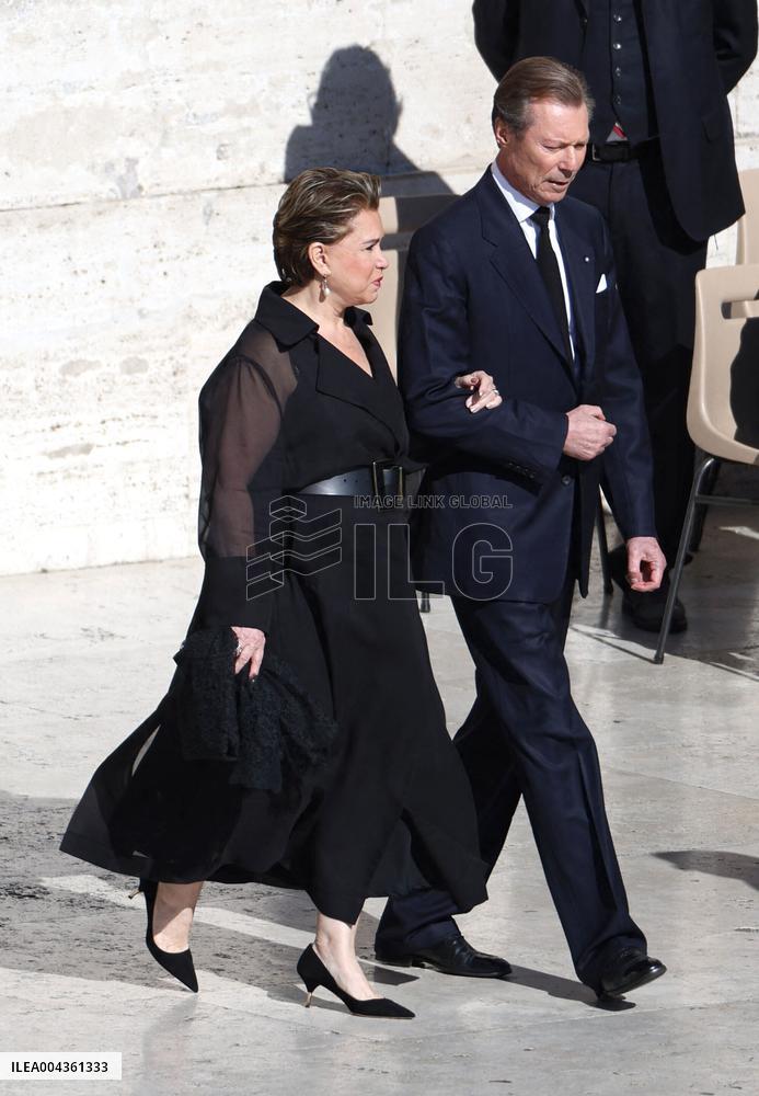 Royals Arrive For The Funeral of Pope Francis - Vatican