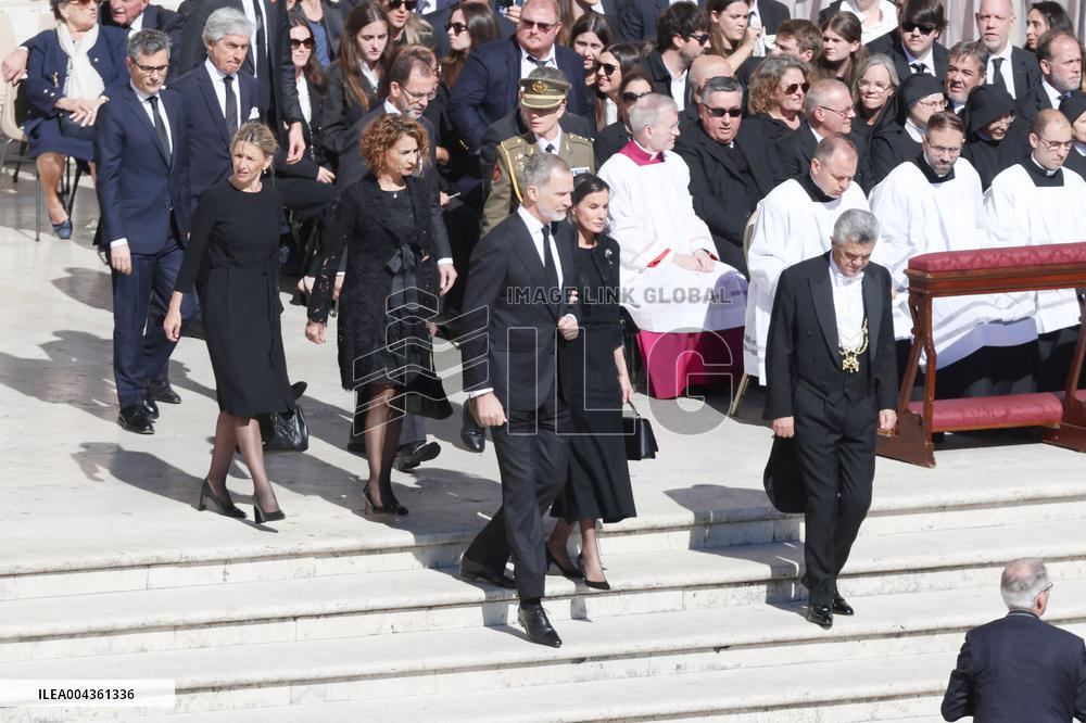 Royals At The Funeral Of Pope Francis - Vatican