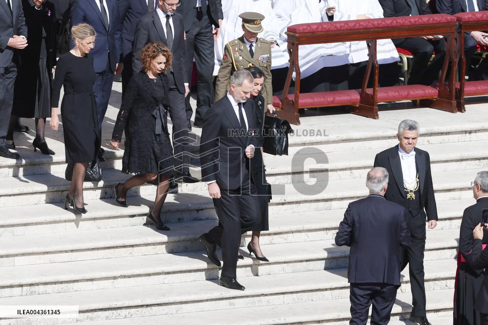 Royals At The Funeral Of Pope Francis - Vatican