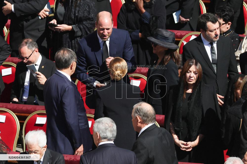 Prince of Wales At The Funeral Of Pope Francis - Vatican