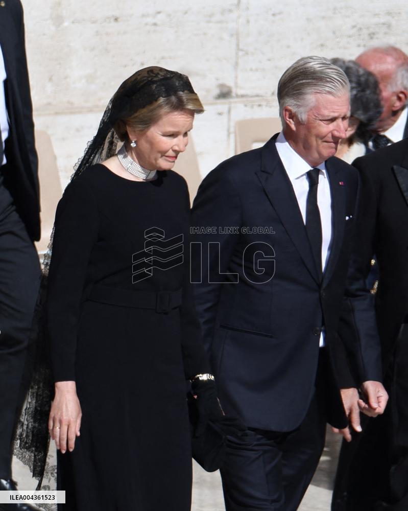 Royals Arrive For The Funeral of Pope Francis - Vatican