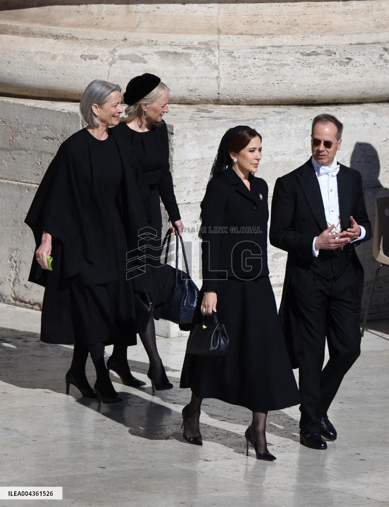 Royals Arrive For The Funeral of Pope Francis - Vatican