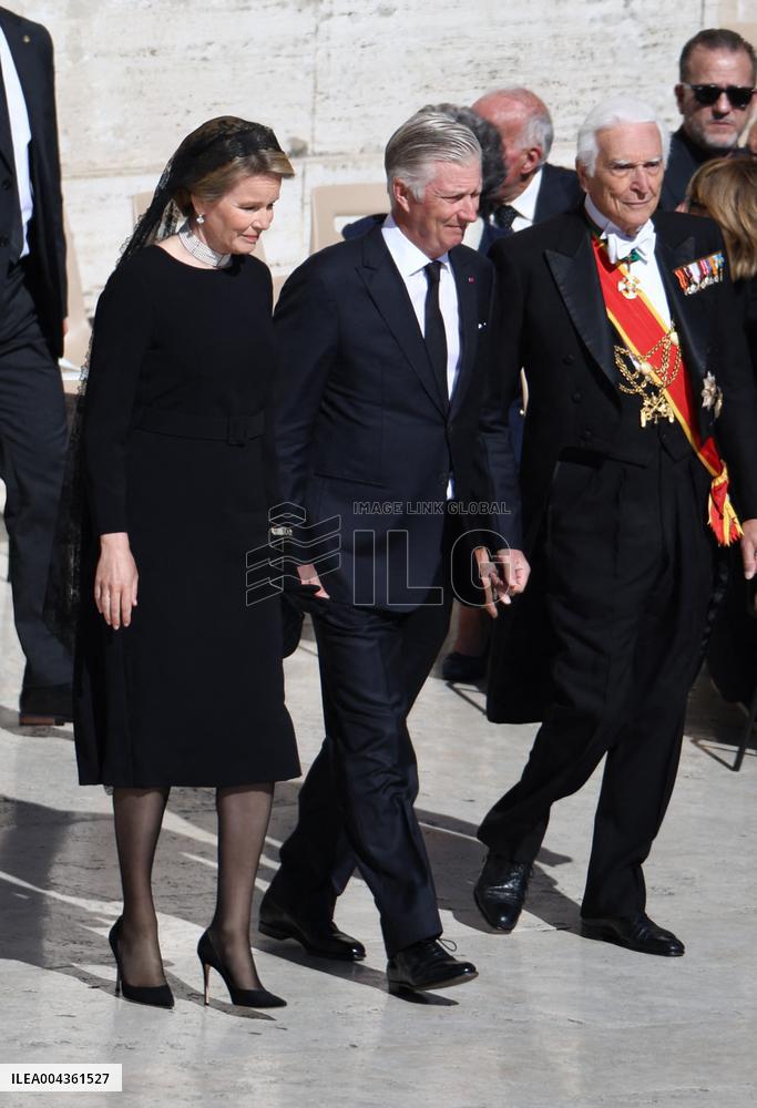 Royals Arrive For The Funeral of Pope Francis - Vatican