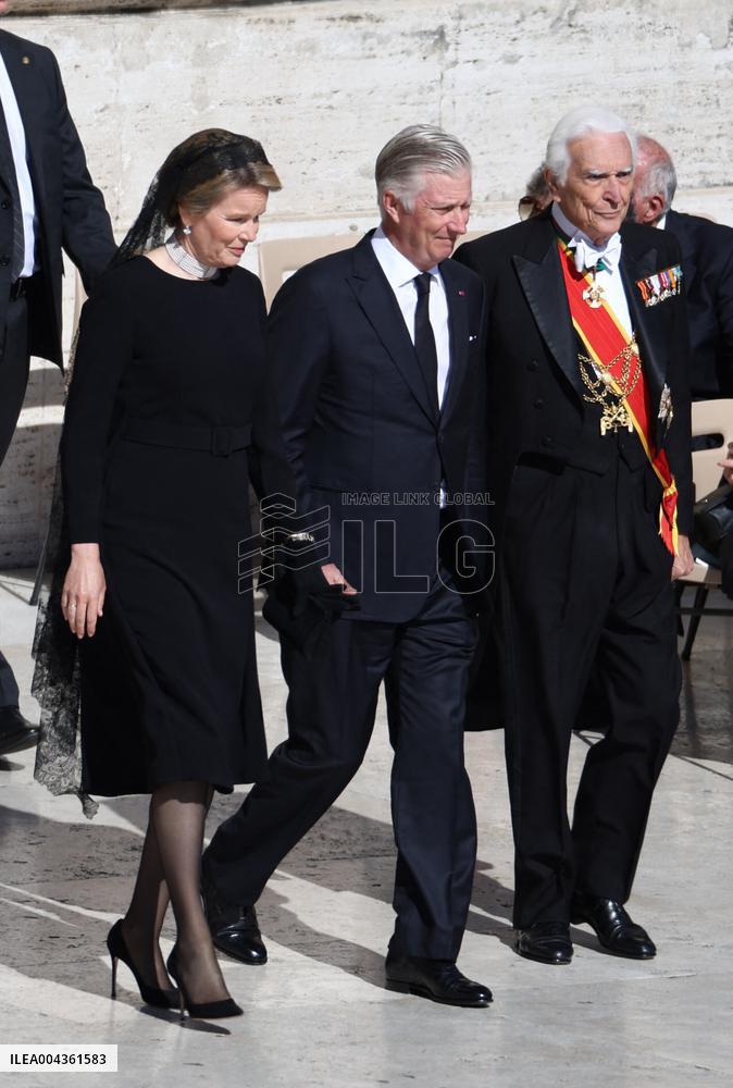 Royals Arrive For The Funeral of Pope Francis - Vatican