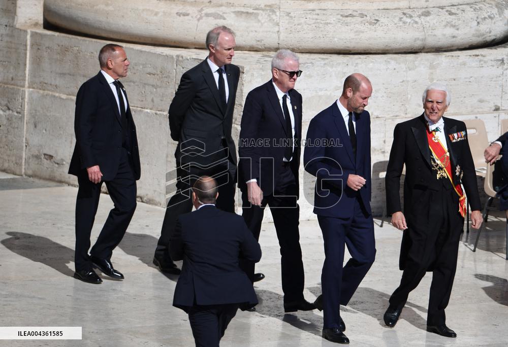 Royals Arrive For The Funeral of Pope Francis - Vatican