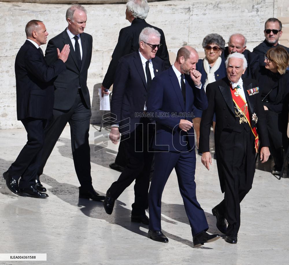 Royals Arrive For The Funeral of Pope Francis - Vatican