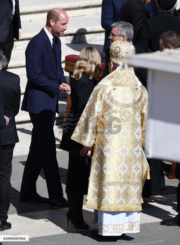 Royals Arrive For The Funeral of Pope Francis - Vatican