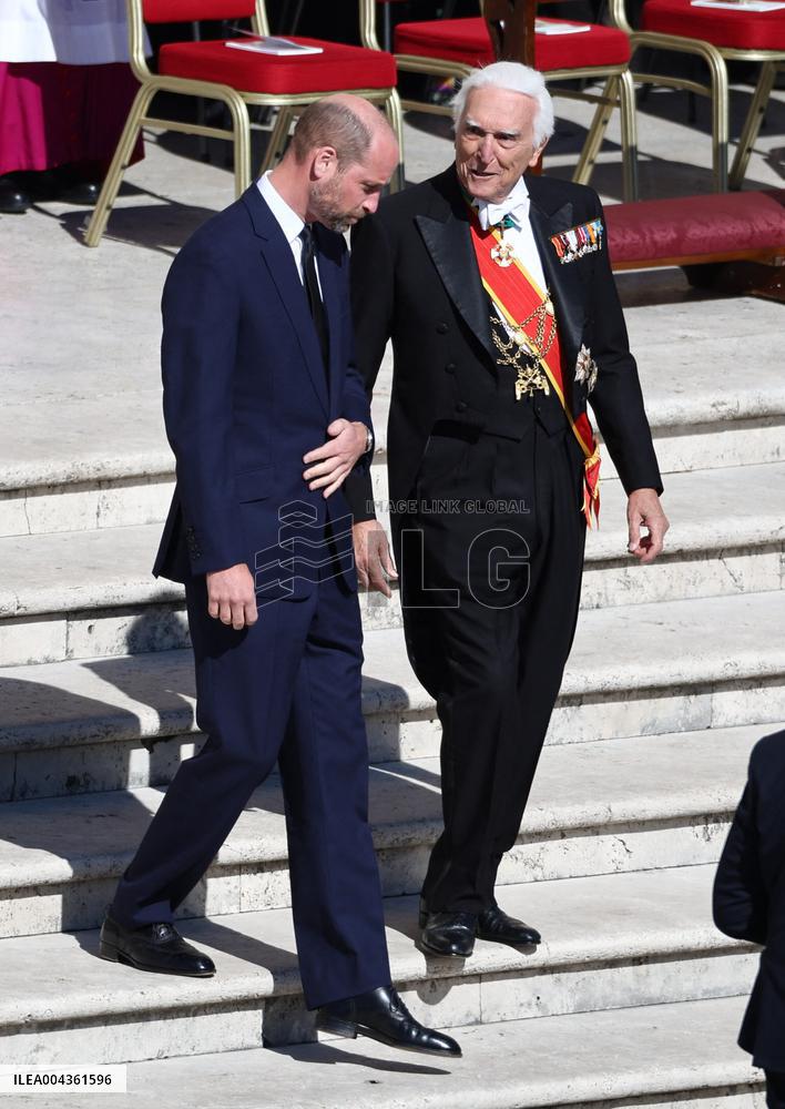 Royals Arrive For The Funeral of Pope Francis - Vatican