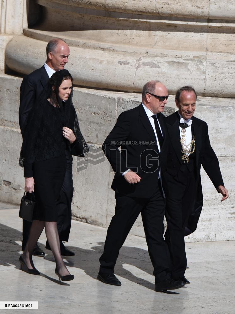 Royals Arrive For The Funeral of Pope Francis - Vatican