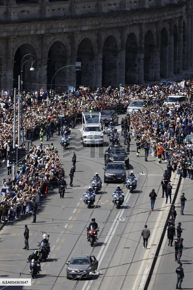 The Funeral Procession of Pope Francis - Rome