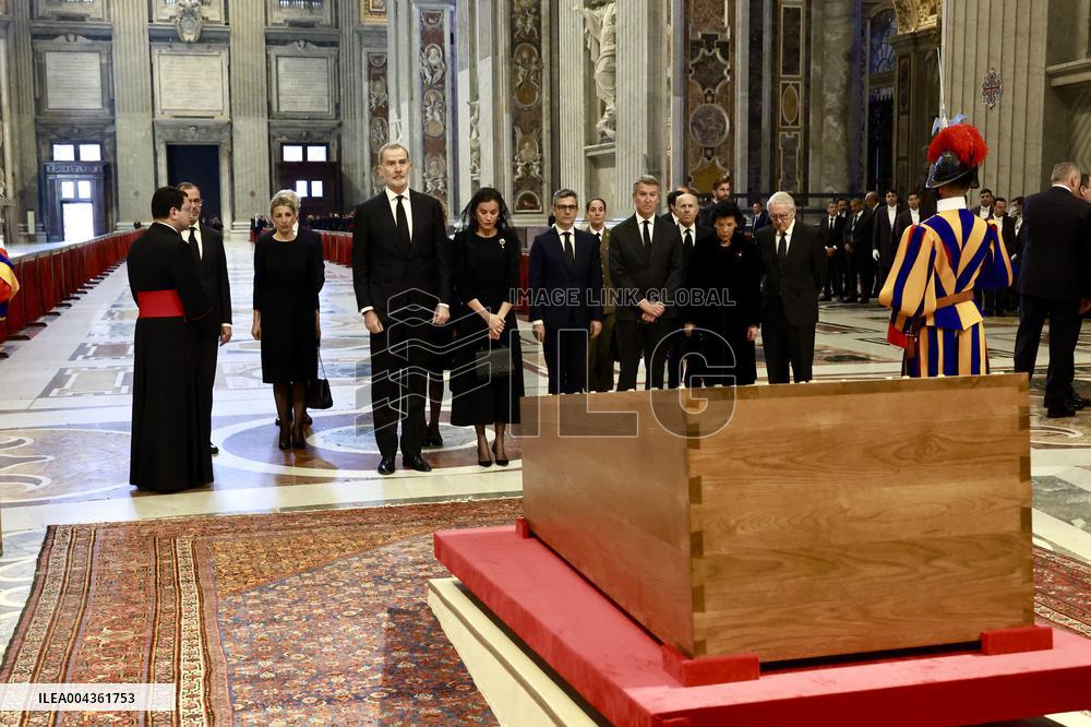 Spanish Royals At Pope Francis Funeral - Vatican