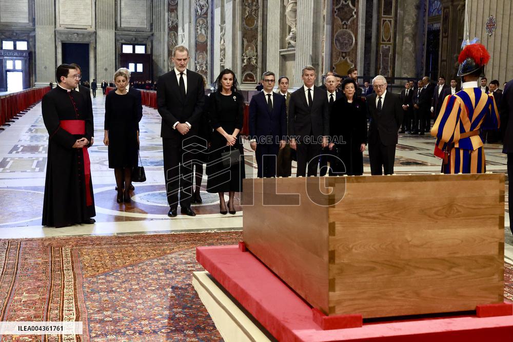 Spanish Royals At Pope Francis Funeral - Vatican