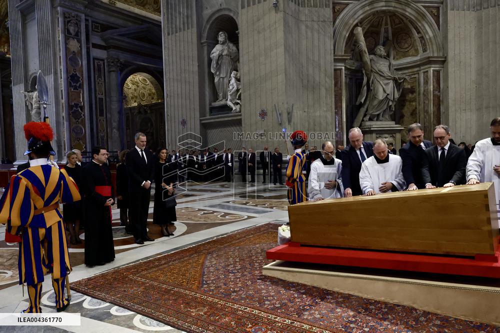 Spanish Royals At Pope Francis Funeral - Vatican