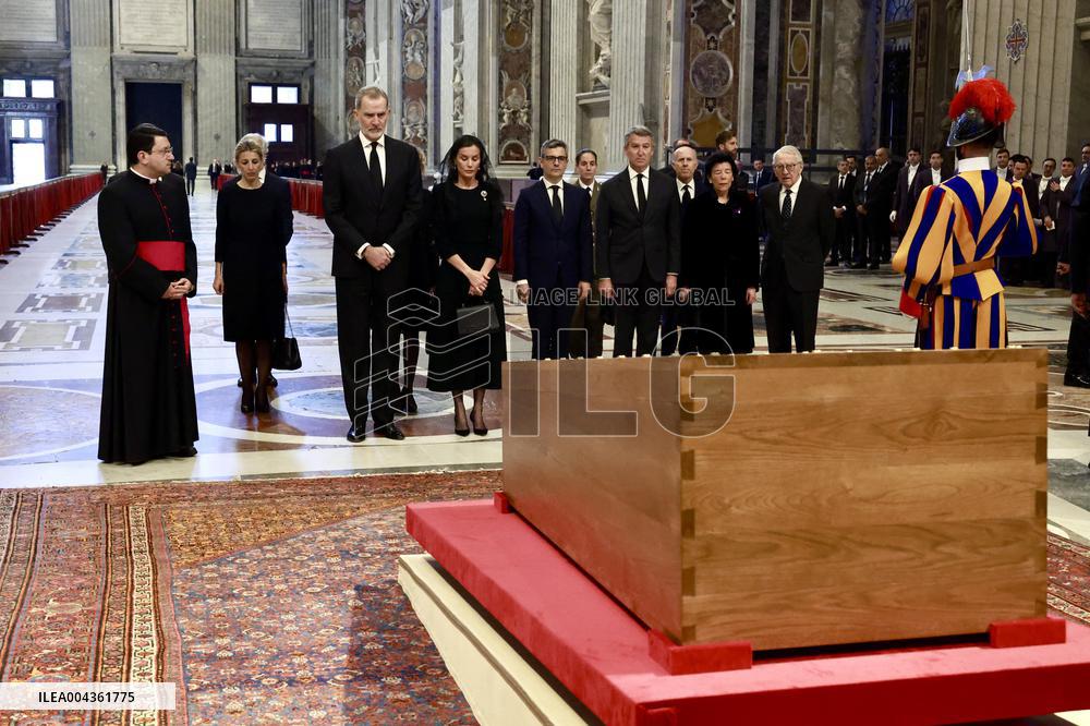 Spanish Royals At Pope Francis Funeral - Vatican