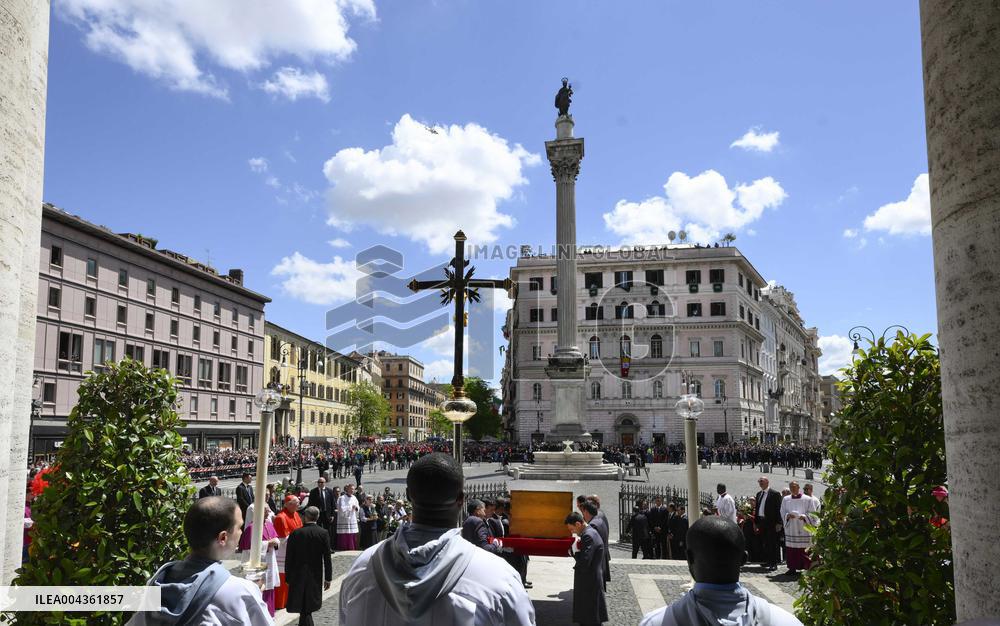 Burial of Pope Francis At Santa Maria Maggiore Basilica - Rome