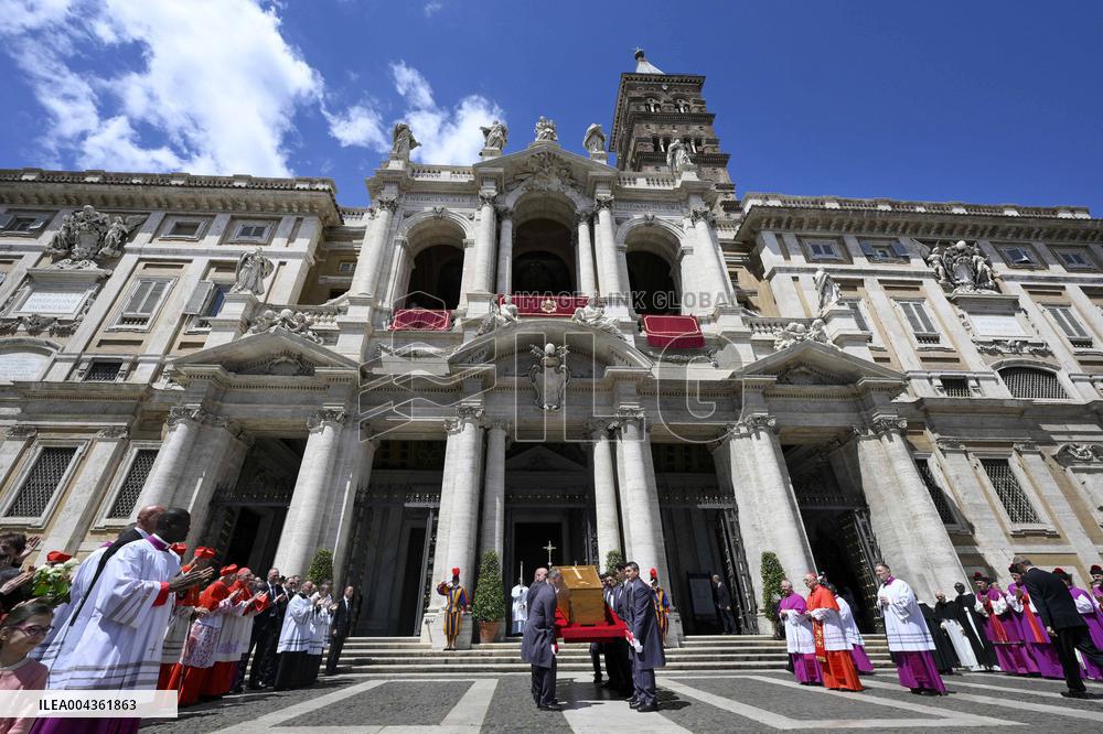Burial of Pope Francis At Santa Maria Maggiore Basilica - Rome