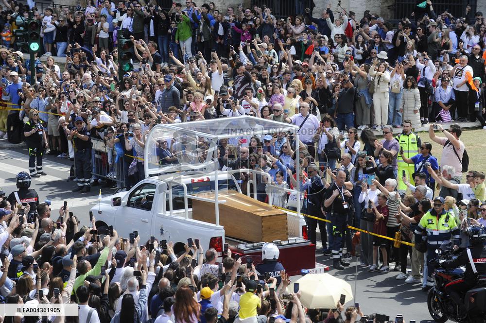 The Funeral Procession of Pope Francis - Rome