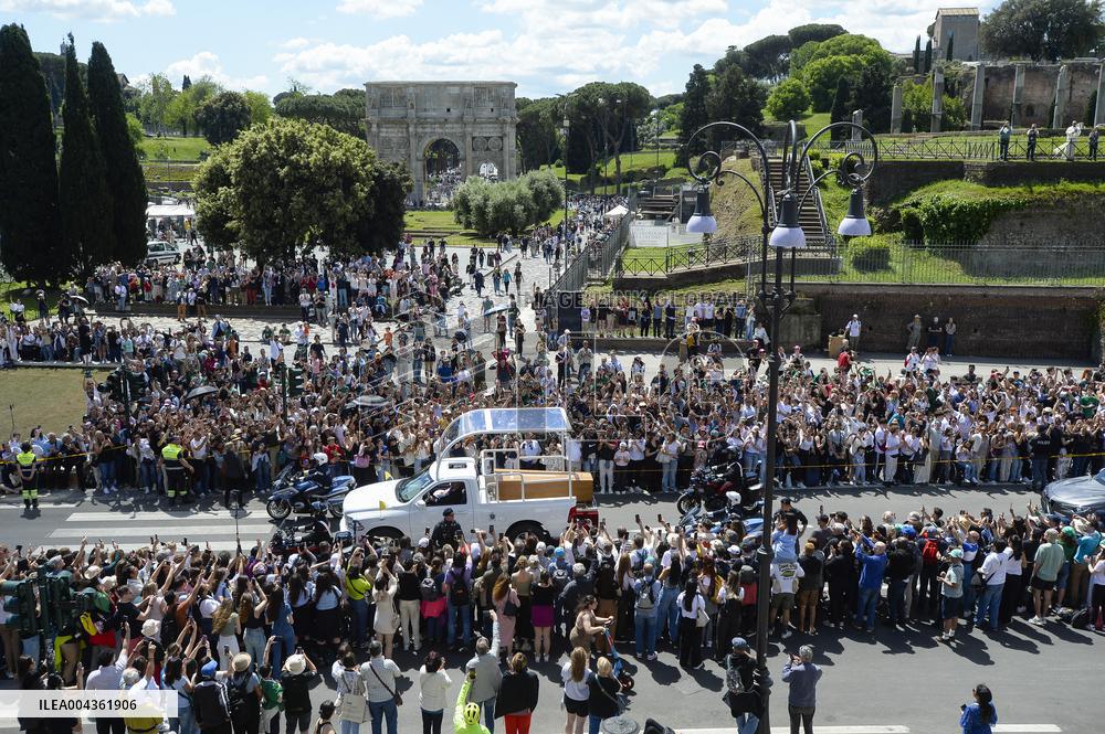 The Funeral Procession of Pope Francis - Rome