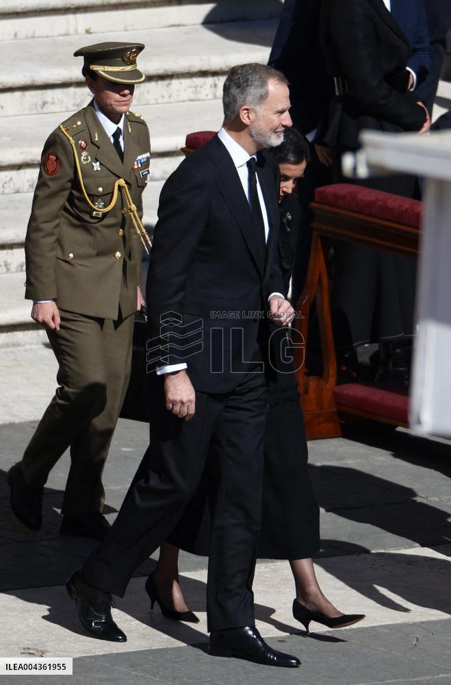 Royals Arrive For The Funeral of Pope Francis - Vatican