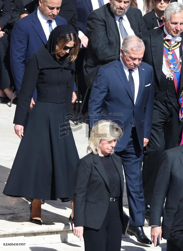 Royals Arrive For The Funeral of Pope Francis - Vatican