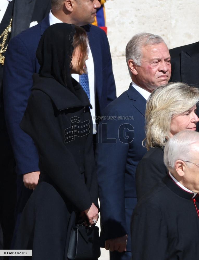 Royals Arrive For The Funeral of Pope Francis - Vatican