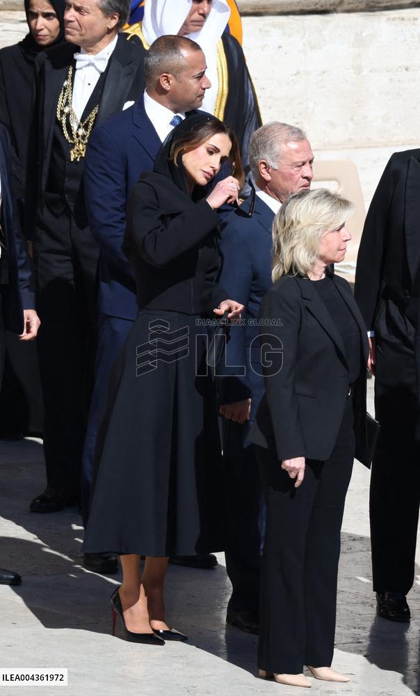 Royals Arrive For The Funeral of Pope Francis - Vatican