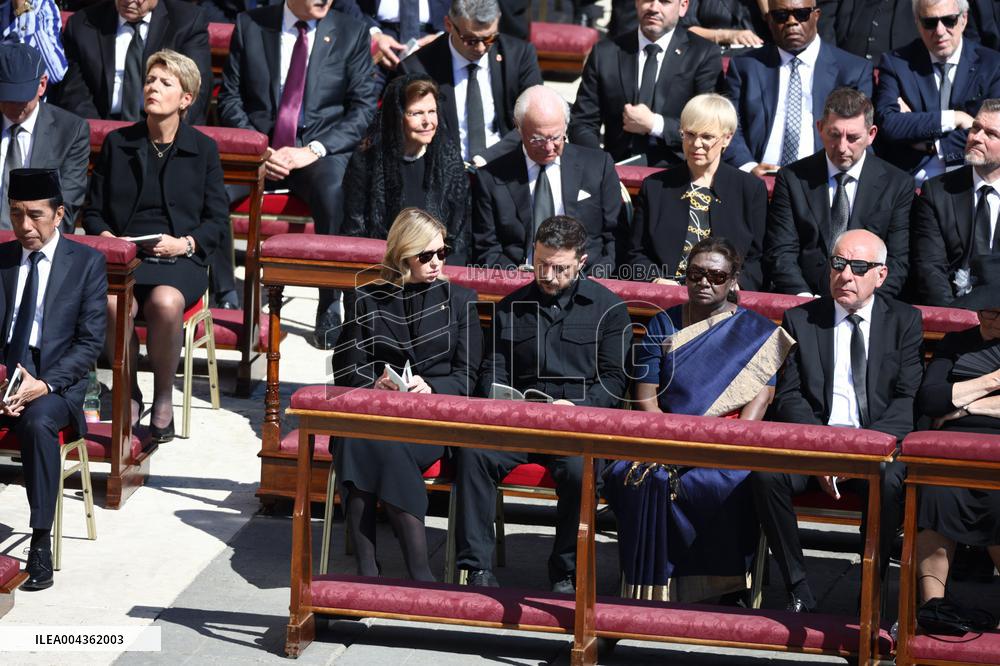 World Leaders and Royal at Funeral Ceremony Of Pope Francis - Vatican