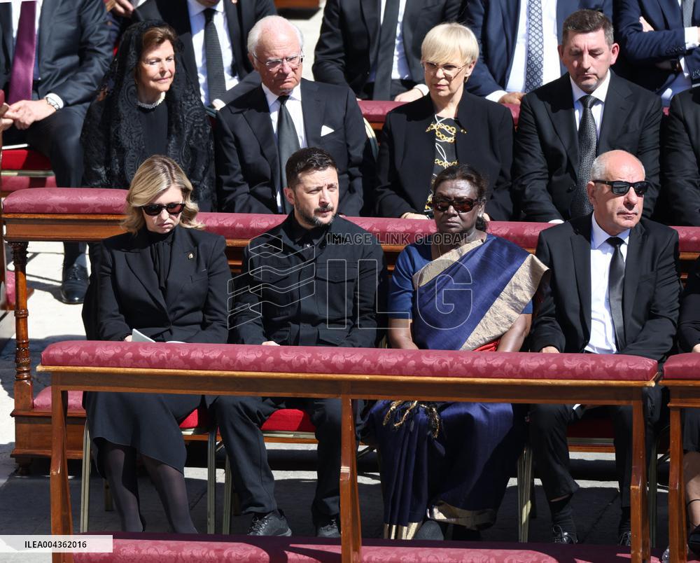 World Leaders and Royal at Funeral Ceremony Of Pope Francis - Vatican
