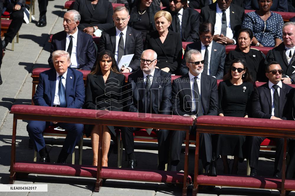 World Leaders and Royal at Funeral Ceremony Of Pope Francis - Vatican