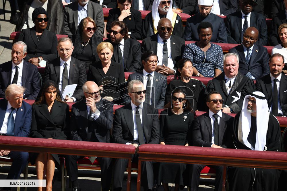 World Leaders and Royal at Funeral Ceremony Of Pope Francis - Vatican