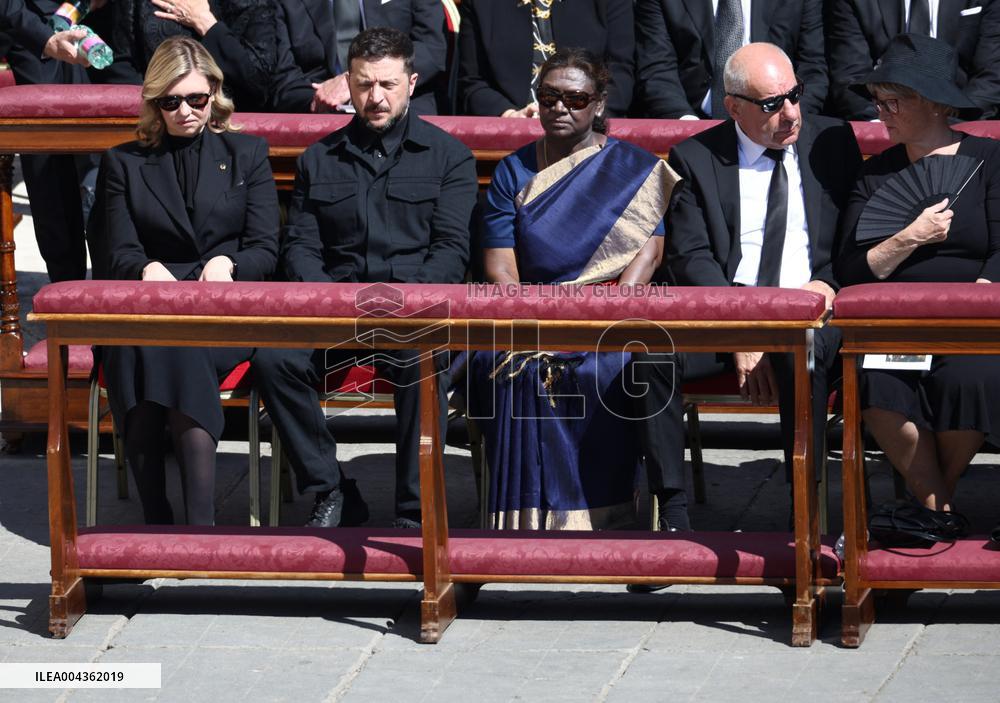 World Leaders and Royal at Funeral Ceremony Of Pope Francis - Vatican