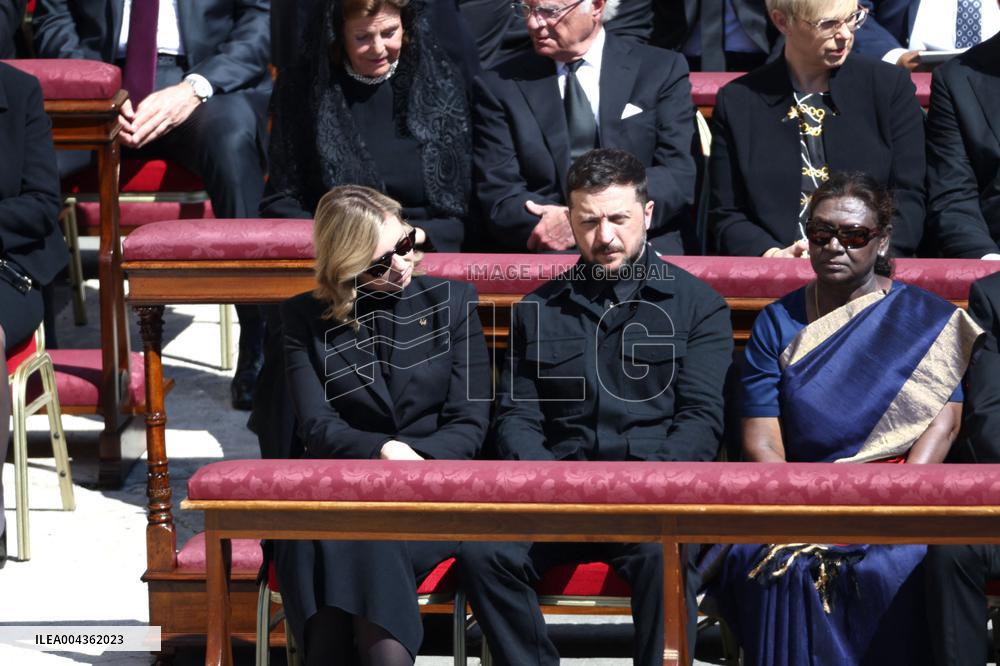 World Leaders and Royal at Funeral Ceremony Of Pope Francis - Vatican