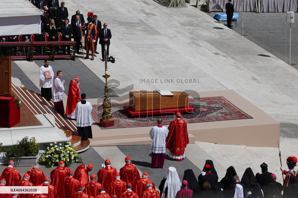 Cardinals And Clergy During The Funeral Of Pope Francis - Vatican