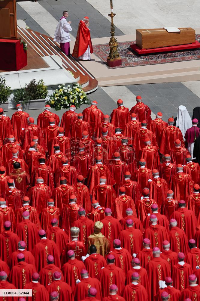 Cardinals And Clergy During The Funeral Of Pope Francis - Vatican