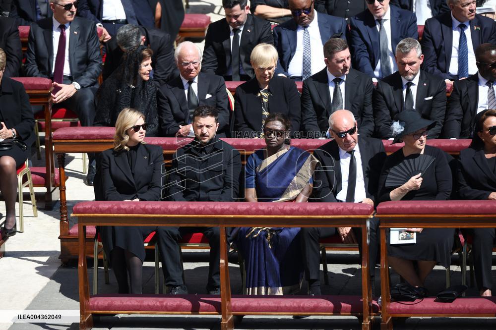 World Leaders and Royal at Funeral Ceremony Of Pope Francis - Vatican