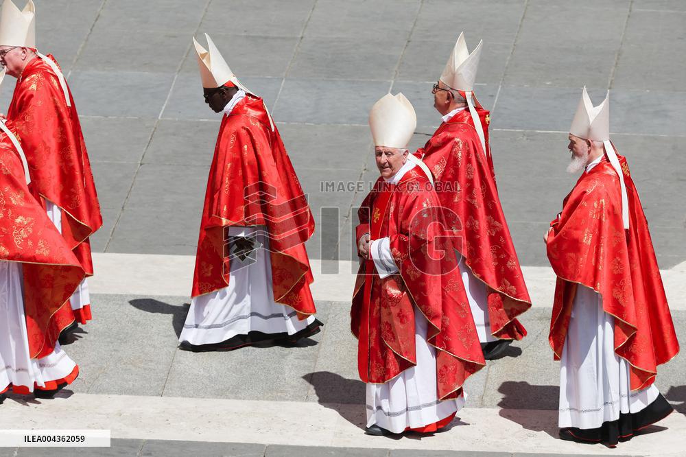 Cardinals And Clergy During The Funeral Of Pope Francis - Vatican
