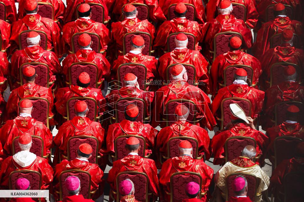 Cardinals And Clergy During The Funeral Of Pope Francis - Vatican