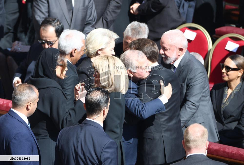 World Leaders and Royal at Funeral Ceremony Of Pope Francis - Vatican