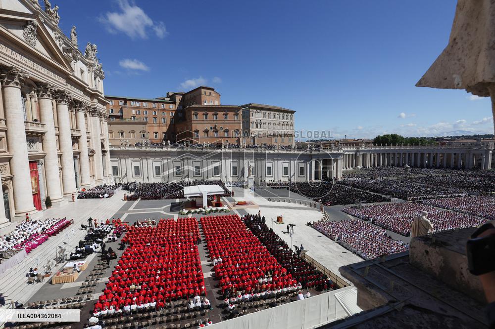 Cardinals And Clergy During The Funeral Of Pope Francis - Vatican