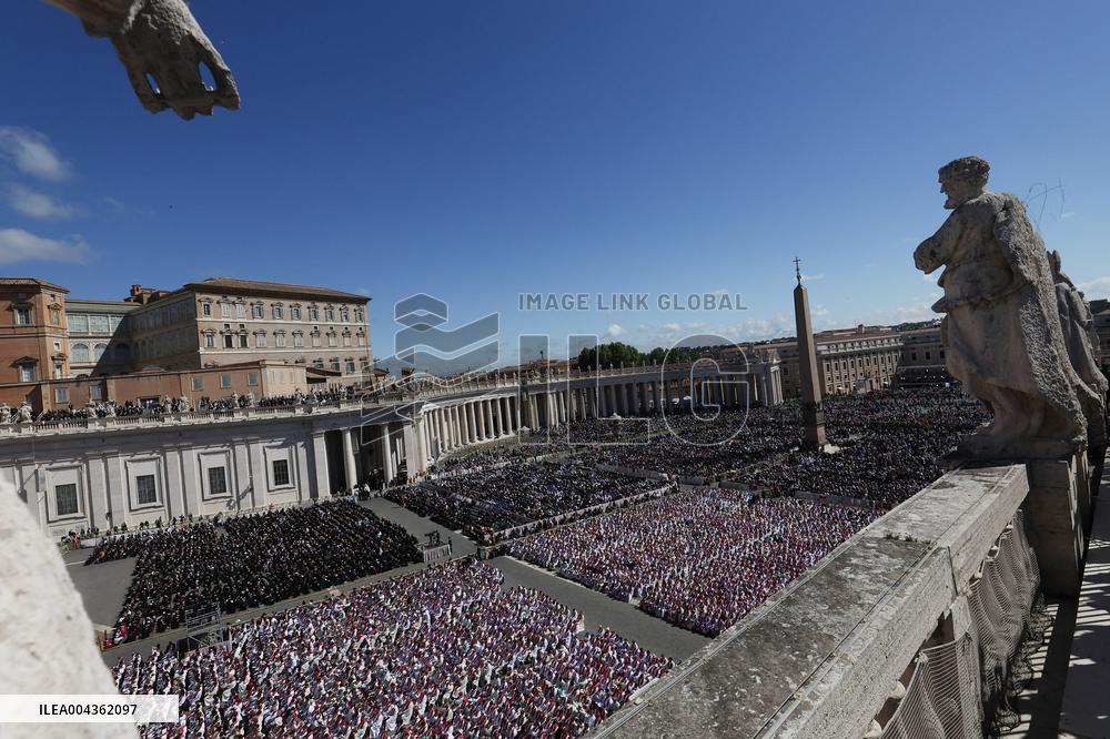 Cardinals And Clergy During The Funeral Of Pope Francis - Vatican