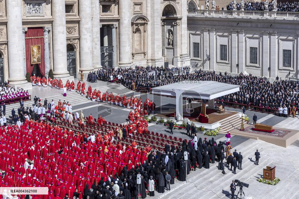 Cardinals And Clergy During The Funeral Of Pope Francis - Vatican