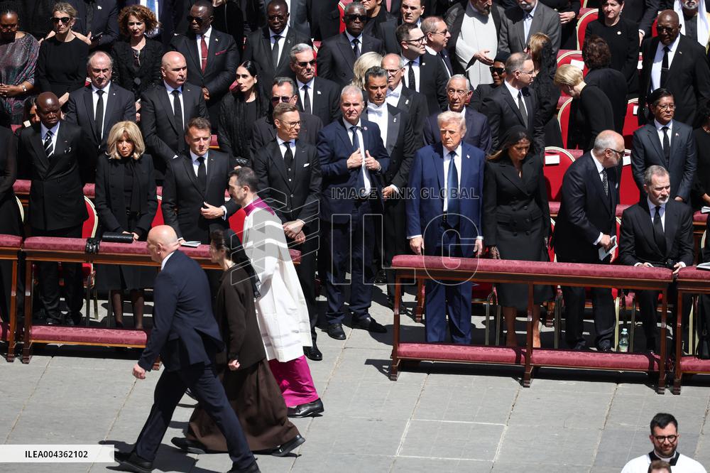 World Leaders and Royal at Funeral Ceremony Of Pope Francis - Vatican