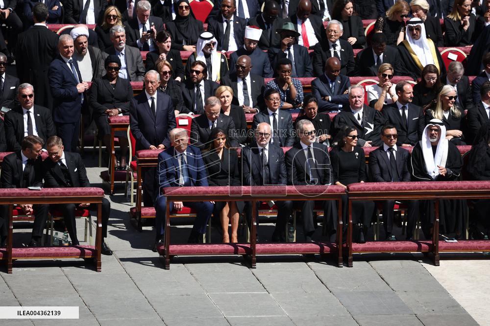 World Leaders and Royal at Funeral Ceremony Of Pope Francis - Vatican