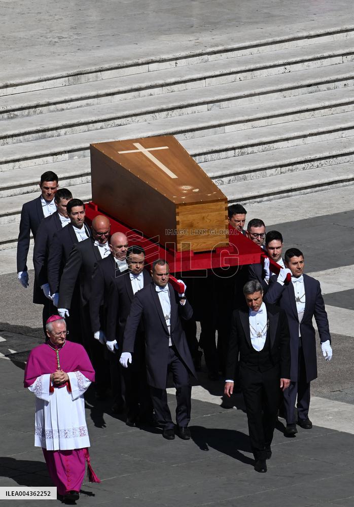 Cardinals And Clergy During The Funeral Of Pope Francis - Vatican