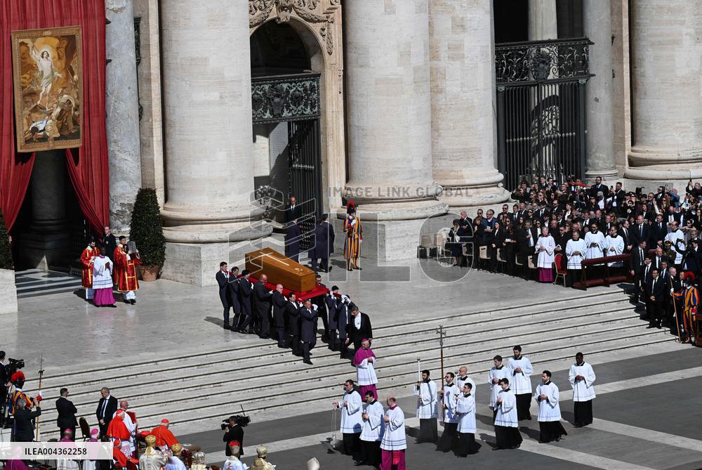 Cardinals And Clergy During The Funeral Of Pope Francis - Vatican