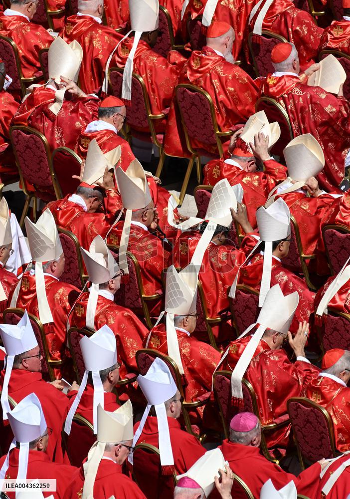 Cardinals And Clergy During The Funeral Of Pope Francis - Vatican