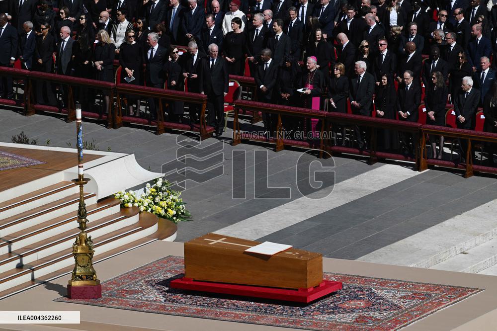 Cardinals And Clergy During The Funeral Of Pope Francis - Vatican