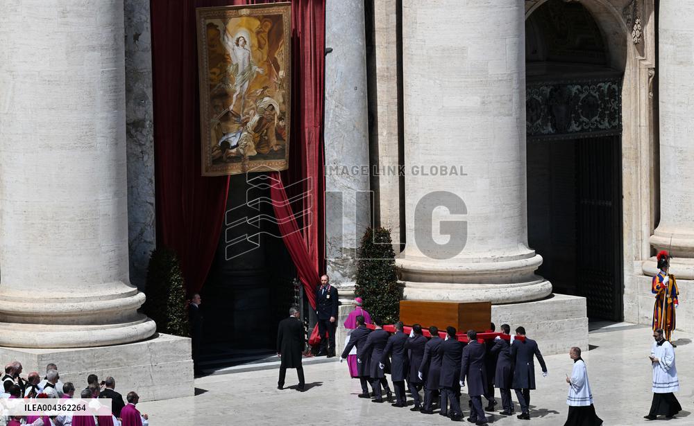 Cardinals And Clergy During The Funeral Of Pope Francis - Vatican